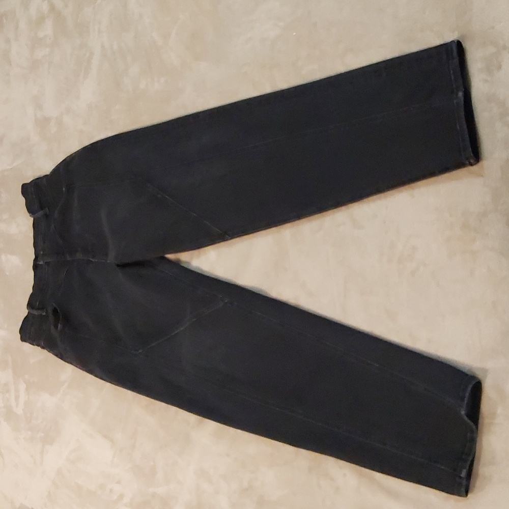 Mother High Waisted Pointy Study Nerdy jeans in black denim. Womens Size 33 - Picture 2 of 14